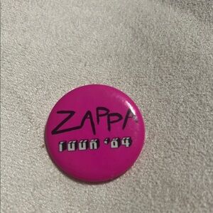 Pink Zappa Button Pin Tour ‘04. Rare. WA502